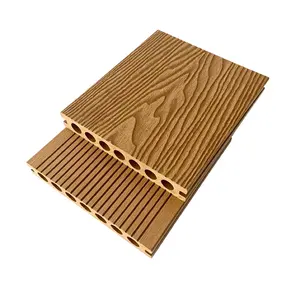 Waterproof outdoor deck floor covering composite deck hollow wpc plank flooring supplier