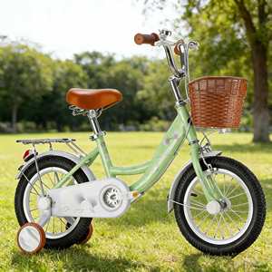 จักรยานเด็กญี่ปุ่นสำหรับเด็กผู้หญิง ขนาด 14 นิ้ว ล้ออะลูมิเนียมอัลลอยด์ ดิสก์เบรก โครงแบบซอฟท์เทล สำหรับเด็กอายุ 3-12 ปี - Product Image 6