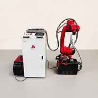 Máquina de Soldadura Láser Robótica de 6 Ejes para Acero Inoxidable y Aluminio con Cabezal Láser Portátil, Brazo Robótico con Carga Útil de 1500 mm y 10 kg