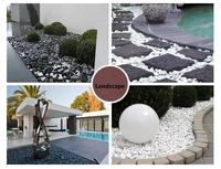 Vente chaude Pierres naturelles polies de la rivière Jaune, gravier et galets de cristal pour jardin et parc extérieur, sélectionnés à la main