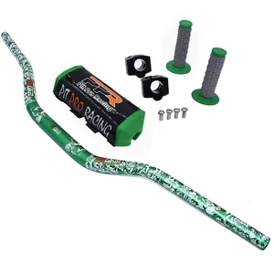 <span class=keywords><strong>Guidon</strong></span> Dirt Pit Bike 1-1/8 "avec coussinets <span class=keywords><strong>de</strong></span> barre Pit Pro poignées <span class=keywords><strong>de</strong></span> <span class=keywords><strong>course</strong></span> pour Kayo BSE CRF KLX moto ATV Quad - Product Image 3
