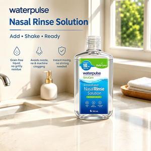 Waterpulse 300 mL Soluzione Salina Concentrata per Lavaggio Nasale Senza Intasamenti e Senza Sedimenti Adatta per Tutti i Tipi di Irrigatori Nasali per Lavaggio Quotidiano del Naso - Product Image 5