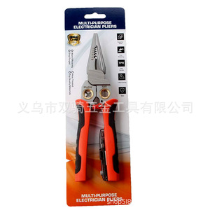 8-In-1 Stainless Steel Needle Nose Wire Stripper With Voltage Tester Electricians Pliers 1 In-1/2 In Metric Jaw Width Durable - Product Image 4