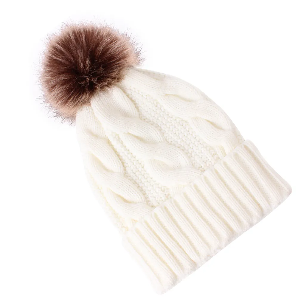 Bonnet en tricot pour femmes et hommes, chapeau tricoté pour l'hiver