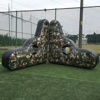 Bunkers de paintball camouflage gonflables pour jeux de tir CS et activités de team building