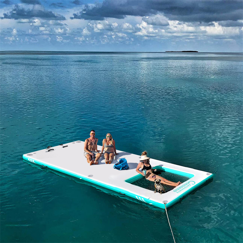 Plate-forme de flottement rectangulaire de 4.5*2m avec la piscine nette