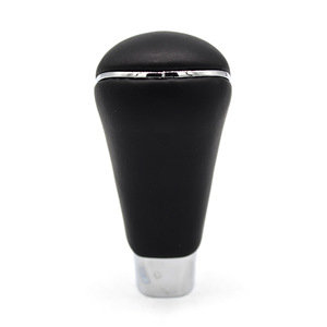 Pomo de cambio automático para Hyundai Sonata, pomo de cambio ergonómico de cuero para coche, adorno cromado negro - Product Image 5