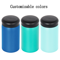 Bouteille isotherme 400 ml en acier inoxydable 304 à double paroi, écologique, sans BPA, résistante à l'eau chaude, isolation thermique 12-24 heures