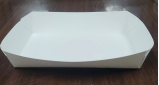 Barquette jetable en papier kraft biodégradable et recyclable, non pliable, de qualité alimentaire, pour barbecue, frites et poulet frit