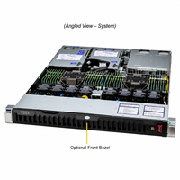 Serveur en rack Supermicro SYS-121H-TNR 1U double processeur Xeon Scalable DDR5 PCIe 5.0 NVMe pour centre de données d'entreprise