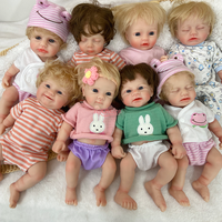 Poupée Reborn en Silicone avec Cheveux Plantés à la Main, Corps Entièrement en Silicone, Différentes Expressions, Jouet Interactif pour Bébé