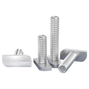 Tornillos en T de Acero Inoxidable 304 M8 con Cabeza Cuadrada para Perfil de Aluminio y Canal de Riel Solar - Product Image 1