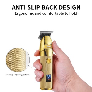 Tondeuse à cheveux électrique DSP avec écran LCD, longueurs réglables, corps métallique, modèle rechargeable pour hommes, coupe et finition des cheveux - Product Image 5
