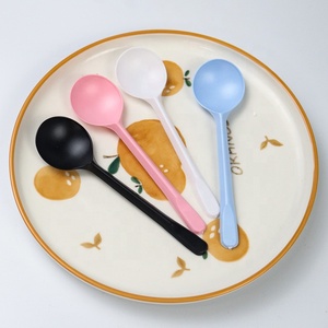 Prix usine couleur différente de qualité alimentaire PS vaisselle <span class=keywords><strong>yaourt</strong></span> crème glacée gâteau cuillère en plastique jetable - Product Image 2