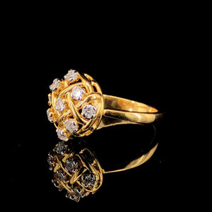 18K Sterling Silver Non Réglable S925 Anneaux Haute Qualité Personnalisé Style Créatif Bijoux Diamant pour la Fête - Product Image 1