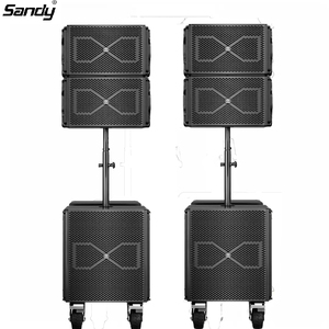 Sandy Audio MX2.1 Plus K6 <span class=keywords><strong>Portable</strong></span> Active 12inch Line <span class=keywords><strong>Array</strong></span> + 18 pulgadas Sub Amplificador Pa Altavoz Sistema de sonido de audio para eventos móviles - Product Image 1