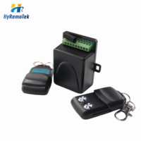 Kit de télécommande universelle pour porte de garage 433 MHz, 2 télécommandes, module récepteur RF sans fil à code évolutif, portail automatique