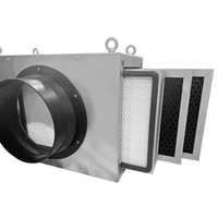 Nouvelle unité terminale de purification d'air avec filtre HEPA pour salle blanche, pré-filtre à charbon actif, HEPA H13/H14, efficacité 99,99 %
