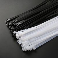 Bridas de nailon autoblocantes de alta resistencia a la tracción para agrupación de cables eléctricos codificados por colores y personalización de marca