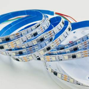 Tira de <span class=keywords><strong>LED</strong></span> WS2811 de <span class=keywords><strong>Color</strong></span> de Ensueño, SMD5050, 60 <span class=keywords><strong>LED</strong></span>/M, Tira de <span class=keywords><strong>LED</strong></span> Programable por Píxeles Externos, PCB Blanco y Negro, <span class=keywords><strong>LED</strong></span> a Todo <span class=keywords><strong>Color</strong></span> - Product Image 5