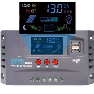 Masuyoshi Mitsu Mppt <b>Solar</b> <b>Charge</b> <b>Controller</b> 12V 24V Automatic Adaptation With Usb Port And Digital Display - Product Image 2