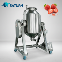 Mélangeur de fûts de qualité alimentaire pour morceaux de fraises lyophilisées, machine à mélanger les snacks aux fruits