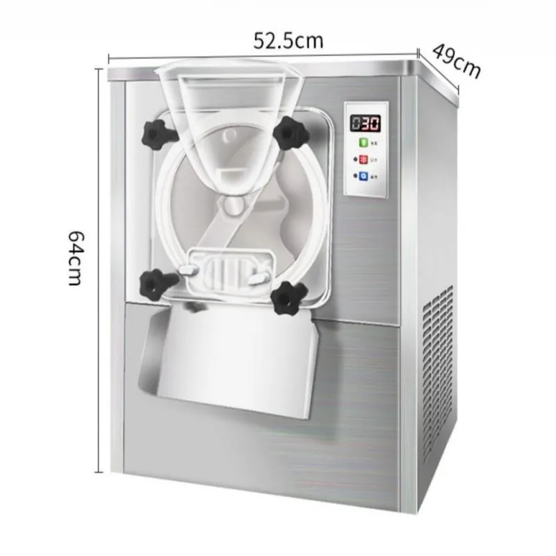 Mesin es krim keras penawaran khusus kue panas mesin es krim baja tahan karat 20L/h mesin es krim pengaduk ganda