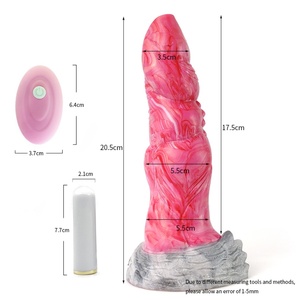 Nuevo Vibrador de Silicona Líquida de Color FAAK 2022, Juguete Sexual, Dildo con Forma de Animal, Tapón Anal, Juguete Sexual para Mujeres y Hombres, Masajeador - Product Image 3