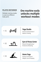 Máquina de Pilates Reformer Portátil Profesional de Aleación de Aluminio Megaree Mini Pro, Beneficios para la Salud y el Cuerpo - Megaforme Incline