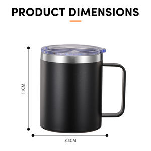 <span class=keywords><strong>Tazza</strong></span> <span class=keywords><strong>da</strong></span> Viaggio a Doppia Parete <span class=keywords><strong>da</strong></span> 12oz, <span class=keywords><strong>Tazza</strong></span> Termica per Caffè con Manico e Coperchio Senza BPA - Product Image 5