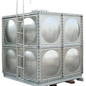 خزان مياه مخصص للبيع بالجملة من المصنع ، خزان تخزين مياه مربع مع لتر للشرب ومكافحة الحرائق