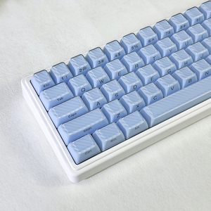 Teclado mecánico de eje magnético transparente para PC de 136 teclas OEM HJSDZHI <span class=keywords><strong>Magic</strong></span> Wave White Keycap Set grabado lateral - Product Image 2