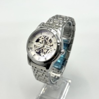 Offre Spéciale WOJTEK Squelette Montre De Luxe D'affaires Montre Automatique Montre Mécanique pour Hommes