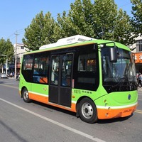 Bus électrique 12 places, minibus électrique 27 places, bus urbain agile EV pour les liaisons métro et le dernier kilomètre