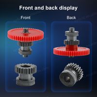 Neptune 4/Pro/Plus/Max pencetak 3D cetakan berlapis nano baja keras gigi ekstruder terintegrasi CNC Kit gigi yang tepat
