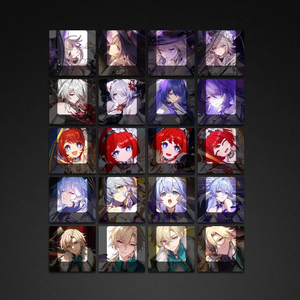 Tribios Mydeimos Agraea Sunday Aventurine <span class=keywords><strong>Herta</strong></span> Personnage d'anime Le périmètre peut être personnalisé avec un capuchon de touche R4 Cherry résistant à la lumière - Product Image 2