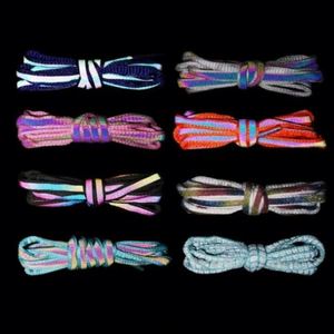 Cordones de Zapatos Luminosos Planos Personalizados de Buena Calidad, Cordones de Zapatos Brillantes a la Moda - Product Image 6