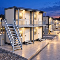 NEXVORA NVT-DCH-003 Maison préfabriquée modulaire détachable de 20 pieds pour dortoir de travailleurs avec lits superposés pour chantier de construction