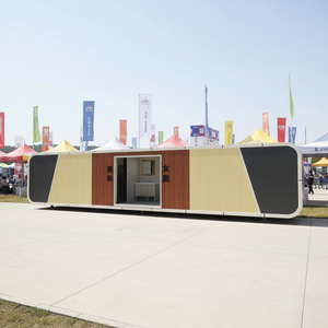 Maison préfabriquée extérieure, bureau et habitation modulaire personnalisable, type Apple Cabin, en conteneur - Product Image 1