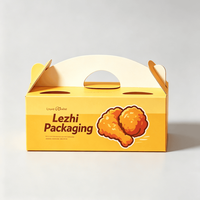 Boîte à emporter pour poulet frit en gros, emballage alimentaire rapide portable en carton
