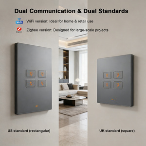 Lanbon L10R Interruttore Intelligente WiFi Moderno a Pulsante 1/2/3/4 Gang, Facile Installazione e Compatibile con Tuya <span class=keywords><strong>Smart</strong></span> Life <span class=keywords><strong>Smart</strong></span> Living - Product Image 5