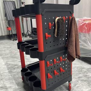 Fábrica preço multifuncional plástico giratório roda rolando carrinhos para ferramentas limpeza automotiva - Product Image 2