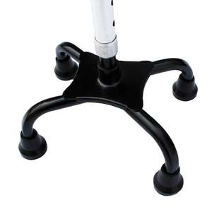 Bastón de cuatro patas telescópico ajustable de aleación de aluminio antideslizante para apoyo de movilidad para personas mayores - Product Image 3
