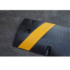 1830*300*50 मिमी नया आगमन पीला + काले टिकाऊ यातायात रबर सड़क गति हम्प सुरक्षा - Product Image 5