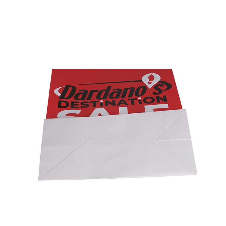 Wholesale retail grocery shopping packaging custom made fast food take away clothes packaging kraft paper bag