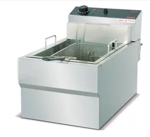 Wholesale 220V Counter top electric fryer 1-tank&1-basket cheap price french fries deep fryer