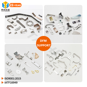 مخصص OEM الدقة ختم الصفائح المعدنية الفولاذ المقاوم للصدأ النحاس النحاس مختومة صغيرة ورقة مسطحة الربيع أجزاء - Product Image 1