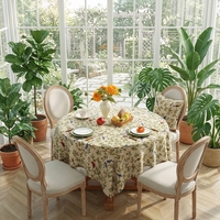 Nappe de table rectangulaire de luxe en jacquard, nouveau style chinois, motif feuilles vertes fraîches et oiseaux, pour table à manger et table basse