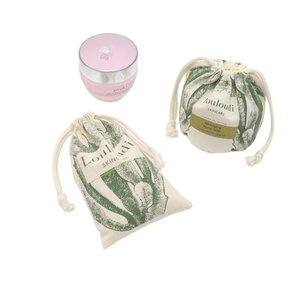 Pochette à cordon en coton et lin de haute qualité pour cosmétiques et soins de la peau, sac à maquillage anti-poussière en coton avec logo personnalisé imprimé, idéal pour les cadeaux - Product Image 6