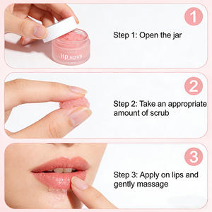 Gommage pour les lèvres à la pêche personnalisé OEM ODM 20g Glycérine Huile de jojoba Soin exfoliant pour les lèvres Convient à tous les types de peau - Product Image 5